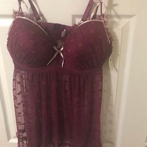 Plus size lingerie set